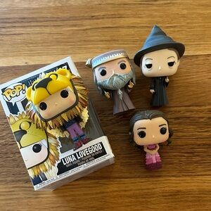 Funko Pop Harry Potter Luna mcgonsgall dumbledore Collection
